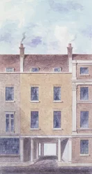 La antigua entrada a Scotland Yard, 1824
